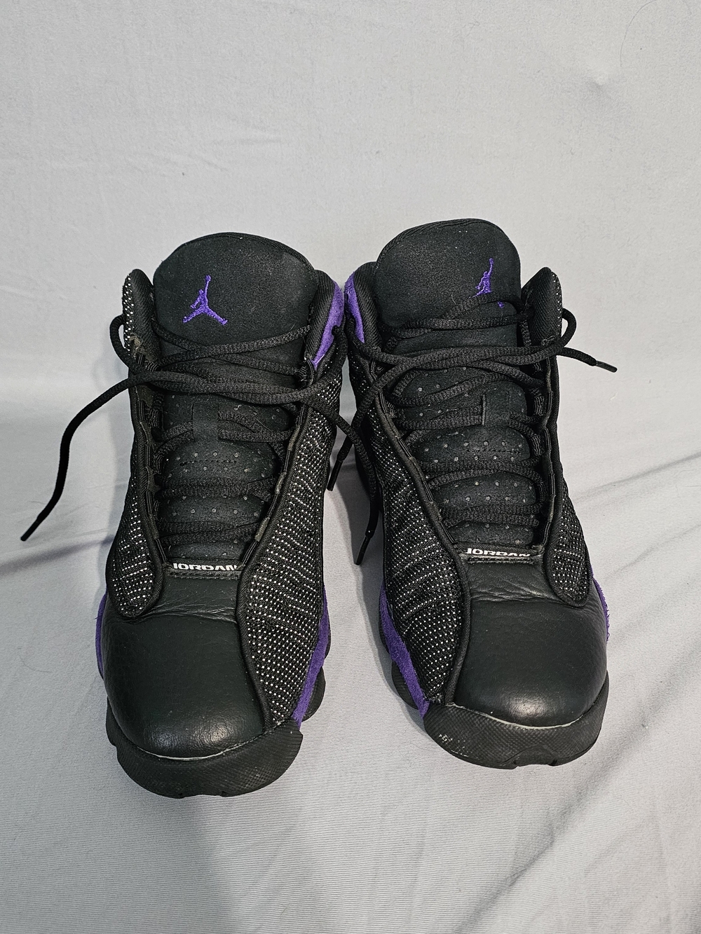 Jordan Air Jordan 13 Retro Court Purple High Top Sneakers Black & Purple US 6Y